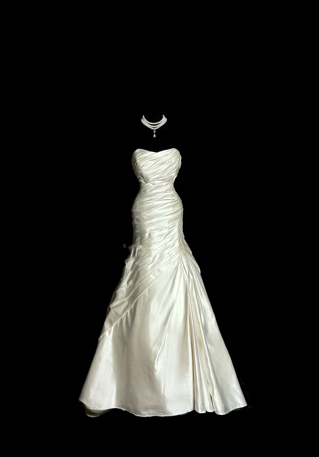 Retro Brautkleid Meerjungfrau Schatz Elfenbein Satin Langes Hochzeitskleid Retro Brautkleider Bescheidene Brautkleider DH2645