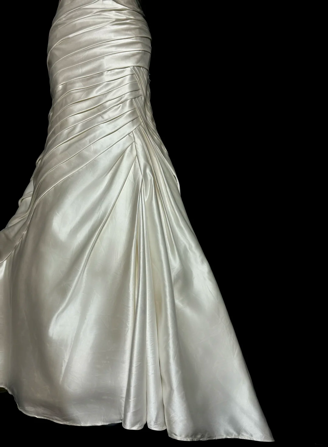 Retro Brautkleid Meerjungfrau Schatz Elfenbein Satin Langes Hochzeitskleid Retro Brautkleider Bescheidene Brautkleider DH2645