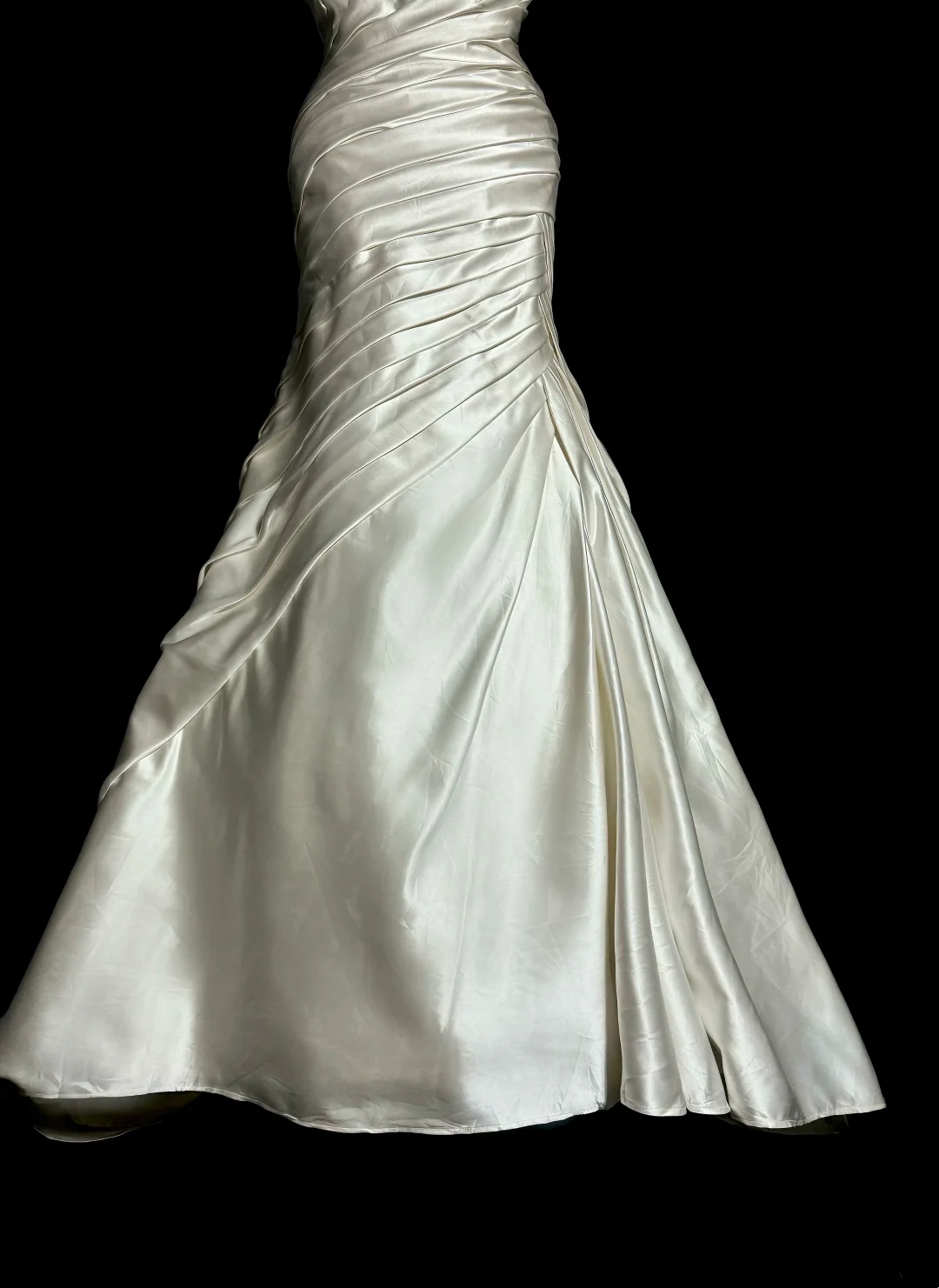 Retro Brautkleid Meerjungfrau Schatz Elfenbein Satin Langes Hochzeitskleid Retro Brautkleider Bescheidene Brautkleider DH2645