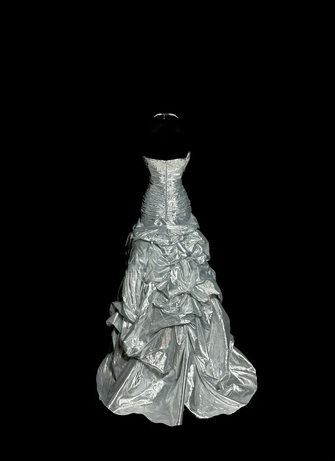 Elegantes Ballkleid Sweetheart Silber Satin Lange Ballkleider Partykleid 18. Geburtstag Outfits Abschlusskleider DH2650