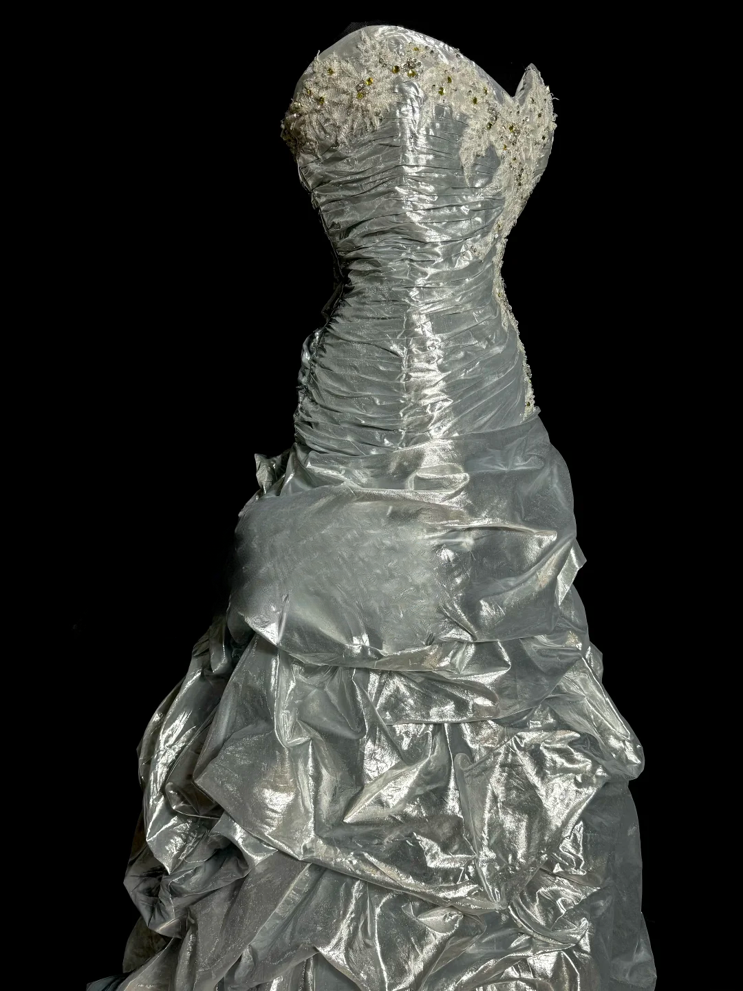 Elegantes Ballkleid Sweetheart Silber Satin Lange Ballkleider Partykleid 18. Geburtstag Outfits Abschlusskleider DH2650