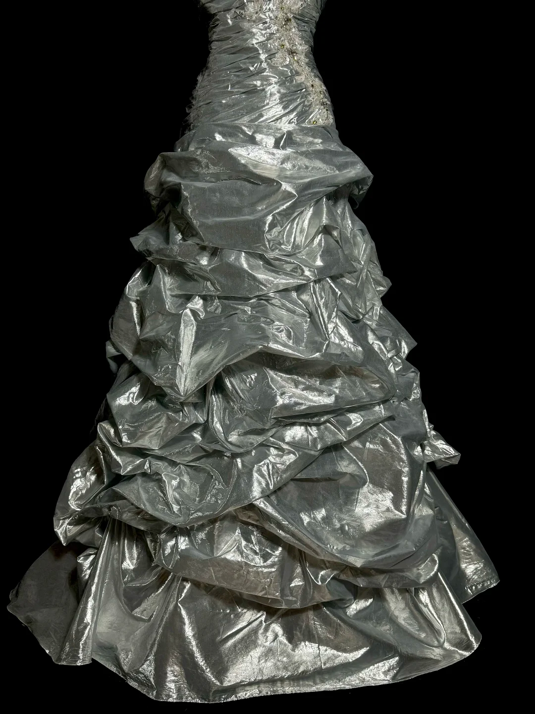 Elegantes Ballkleid Sweetheart Silber Satin Lange Ballkleider Partykleid 18. Geburtstag Outfits Abschlusskleider DH2650
