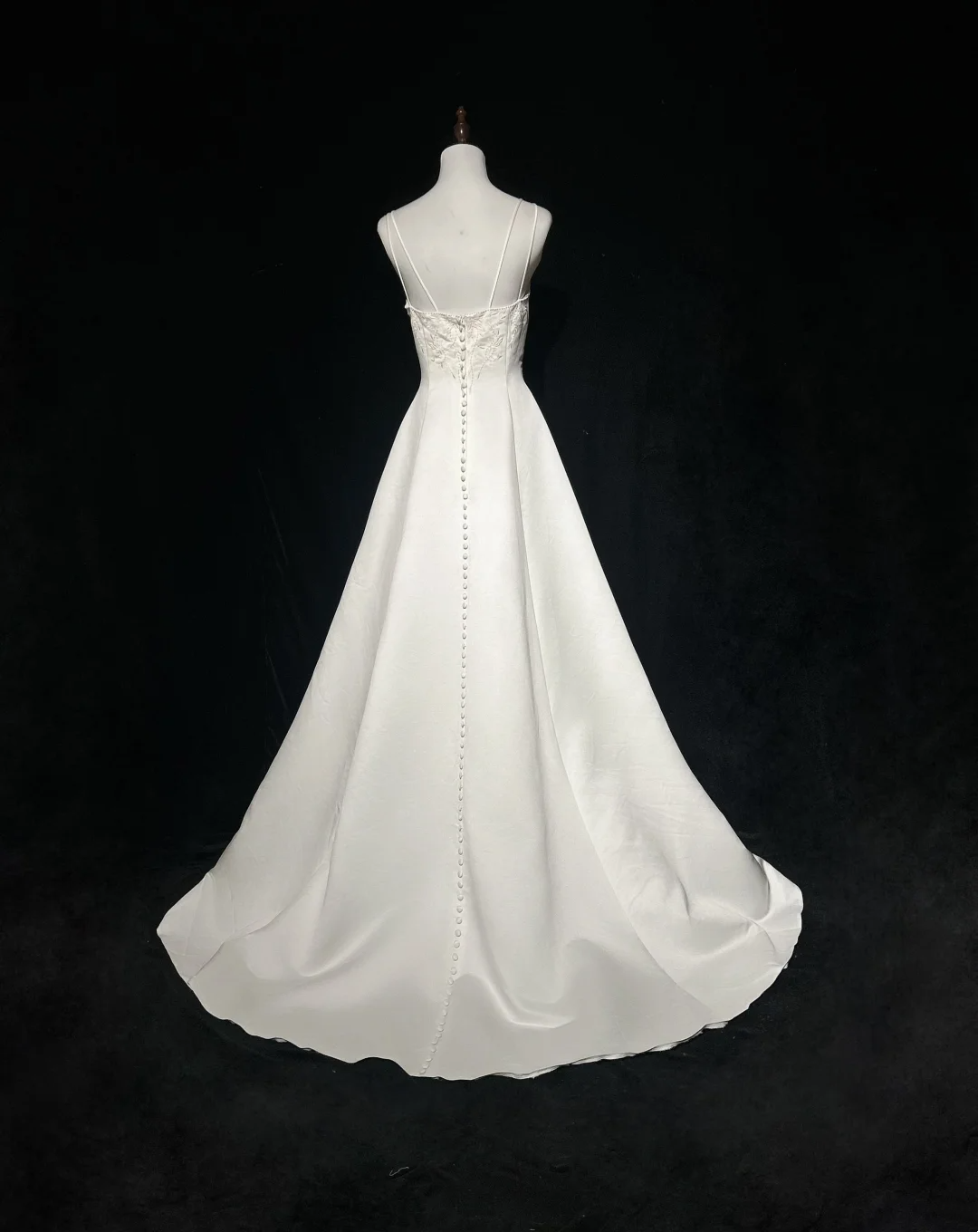 Robe de mariée vintage, robe de bal carrée, robe de mariée longue en satin ivoire, robes de mariée rétro, robes de mariée modestes DH2651