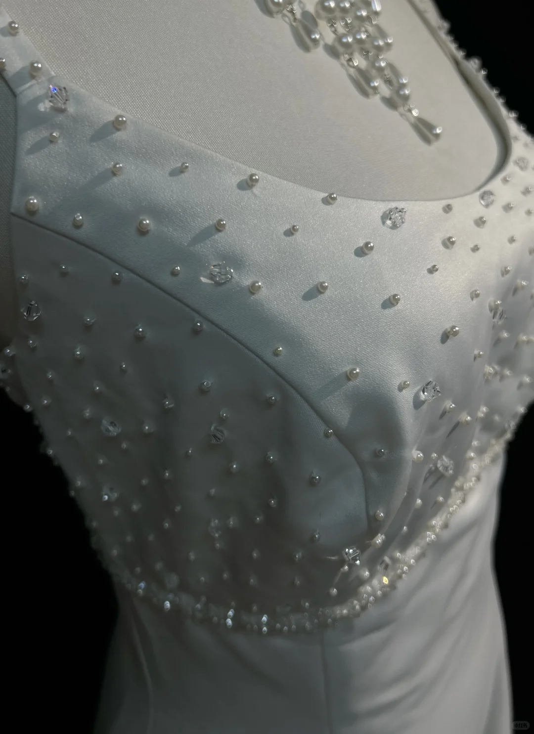 Robe de mariée vintage trapèze à bretelles spaghetti en satin blanc et perles, robe de mariée longue, style rétro, robes de mariée modestes, DH2666