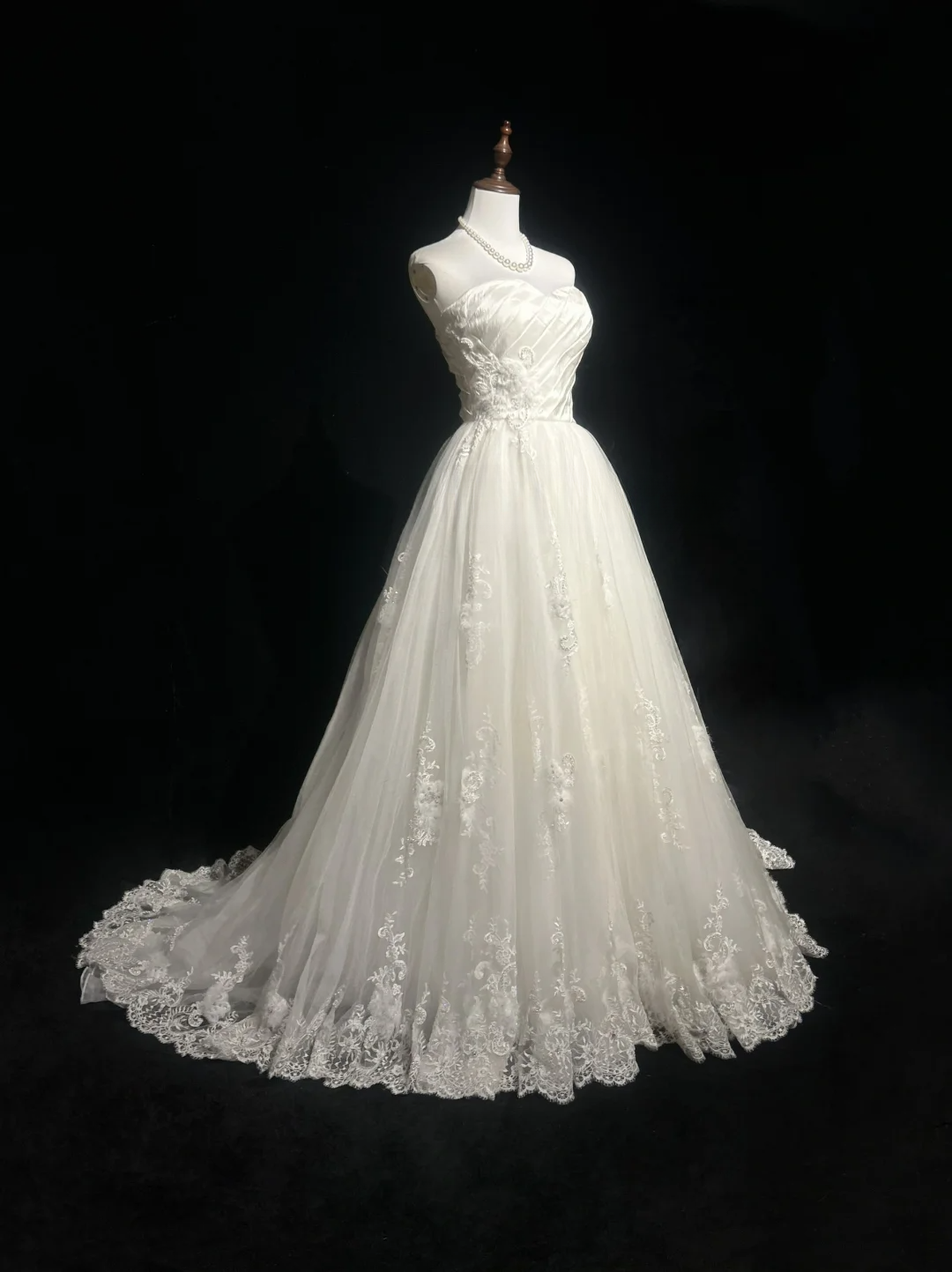 Robe de mariée vintage, robe de bal, décolleté en cœur, dentelle, longue robe de mariée blanche, robes de mariée rétro, robes de mariée modestes DH2673