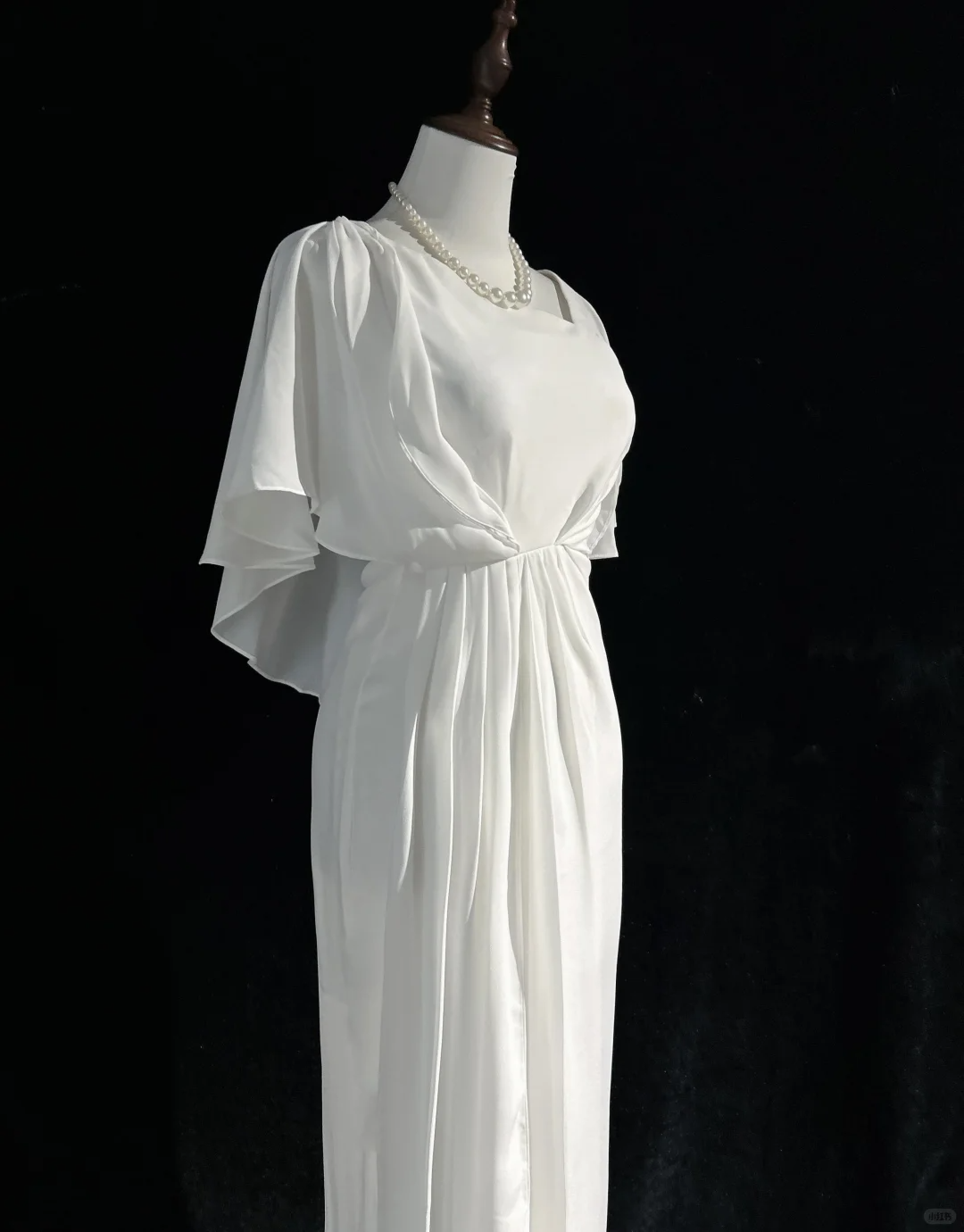 Robe de mariée vintage sirène col carré mousseline blanche longue robe de mariée robes de mariée rétro robes de mariée modestes DH2674