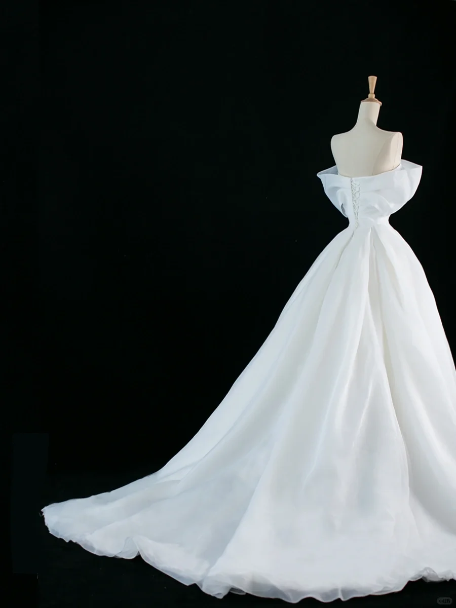 Hübsches Brautkleid Ballkleid aus der Schulter kurze Ärmel weiße lange Brautkleider Brautkleider Brautkleid DH346