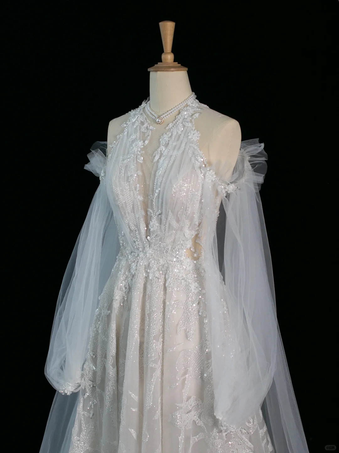 Hübsches Hochzeitskleid A-Linie Rundhalsausschnitt Lange Ärmel Tüll Spitze Vintage Brautkleider Brautkleider Brautkleid DH366