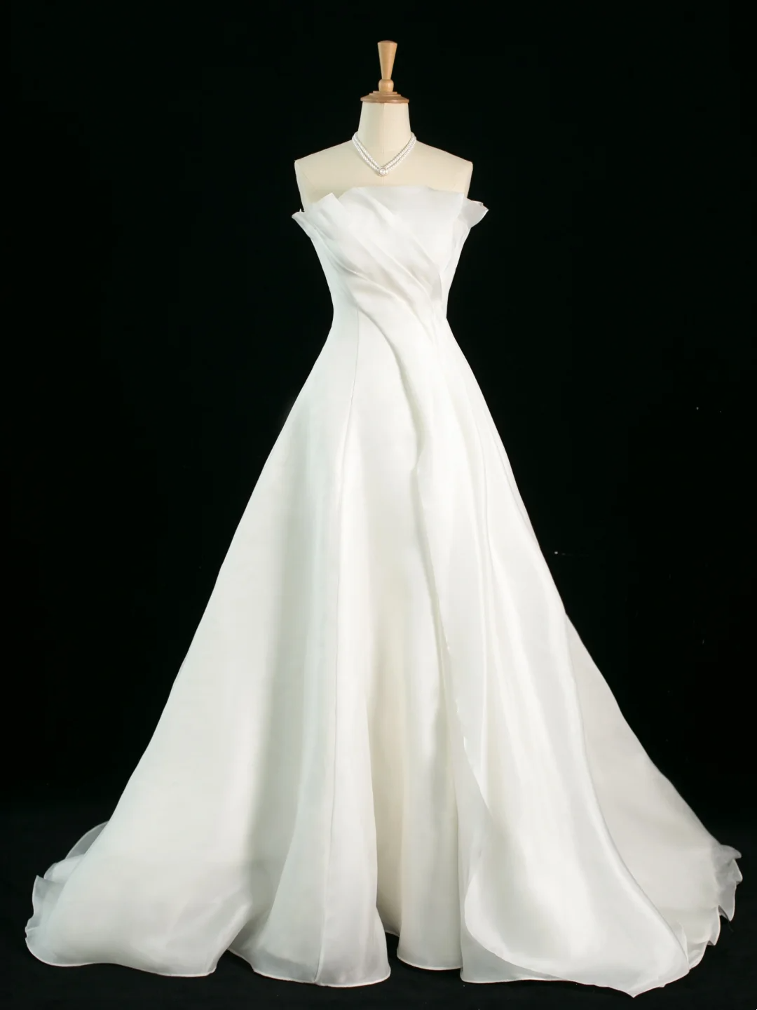 Elegantes Brautkleid Ballkleid Trägerlos Ärmellos Weiß Sommer Lange Brautkleider Brautkleid Brautkleider DH380