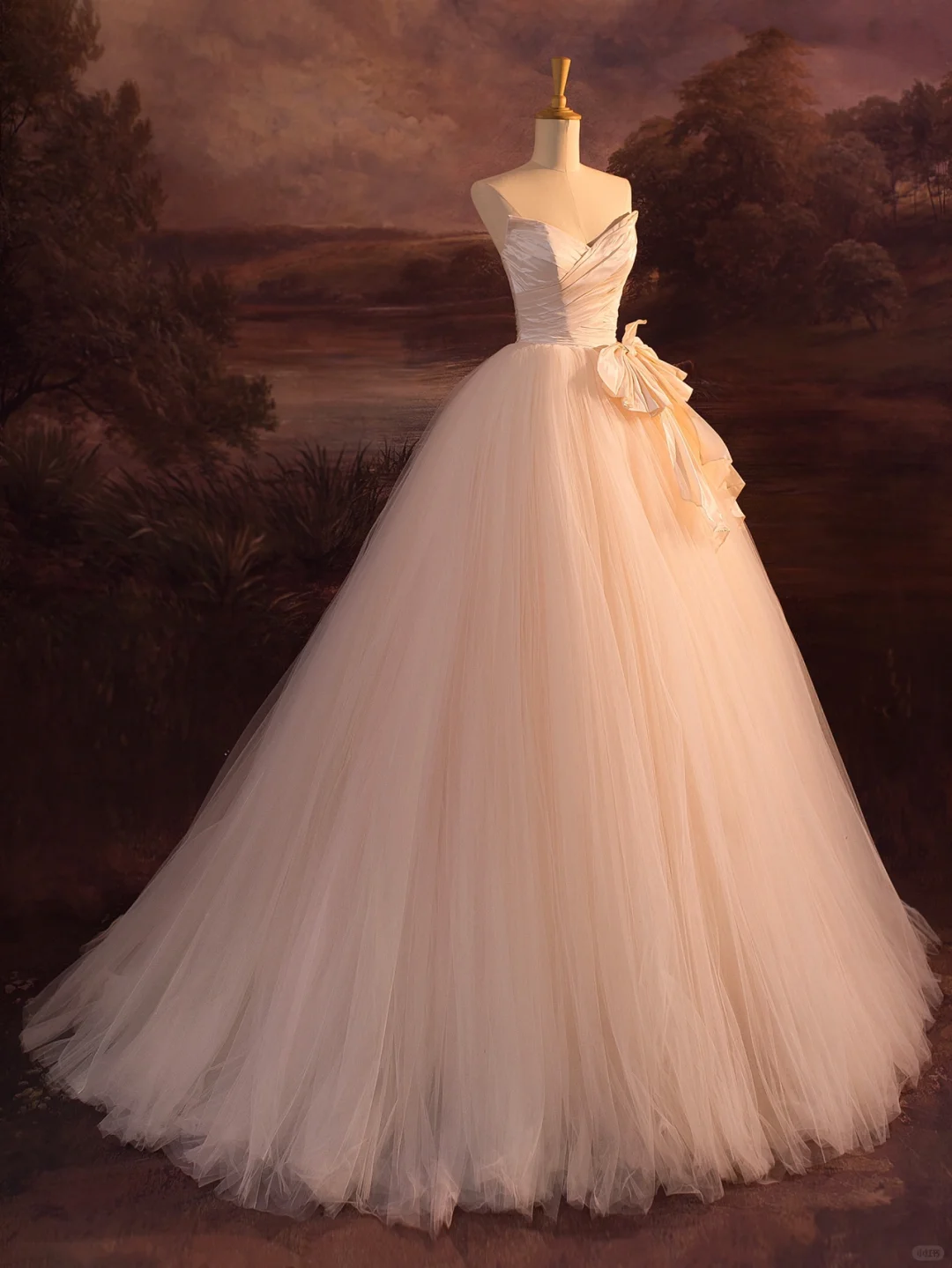 Robe de mariée élégante, robe de bal, décolleté en cœur, sans manches, en tulle, longue, DH408