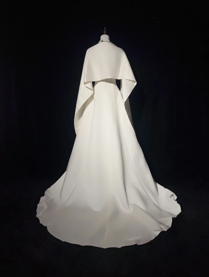 Retro Wedding Dress 1950s 1940s Ball Gown Strapless Satin Lace White Long Wedding Dresses Bridal Gowns Brides Gown DH550