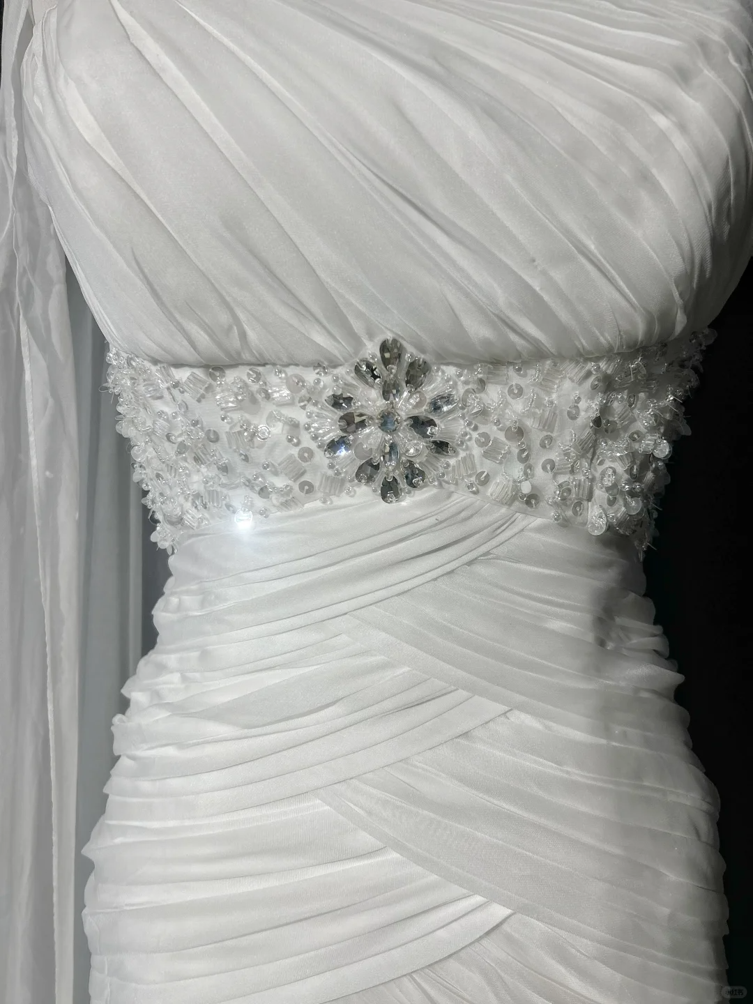 Retro-Brautkleid 1950er 1940er Meerjungfrau One-Shoulder-Chiffon-weißes langes Brautkleid Brautkleider Brautkleid DH554