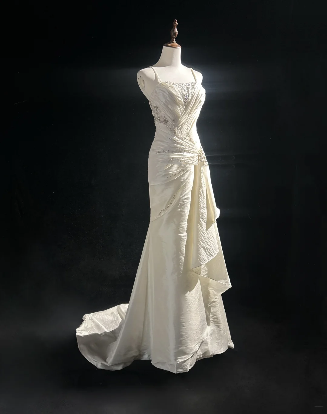 Retro-Brautkleid 1950er 1940er Meerjungfrau Spaghettiträger Lange Brautkleider Brautkleider Brautkleid DH556