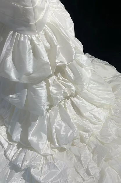 Retro-Brautkleid 1950er 1940er Meerjungfrau Spaghettiträger Taft Lange Brautkleider Brautkleider Brautkleid DH558