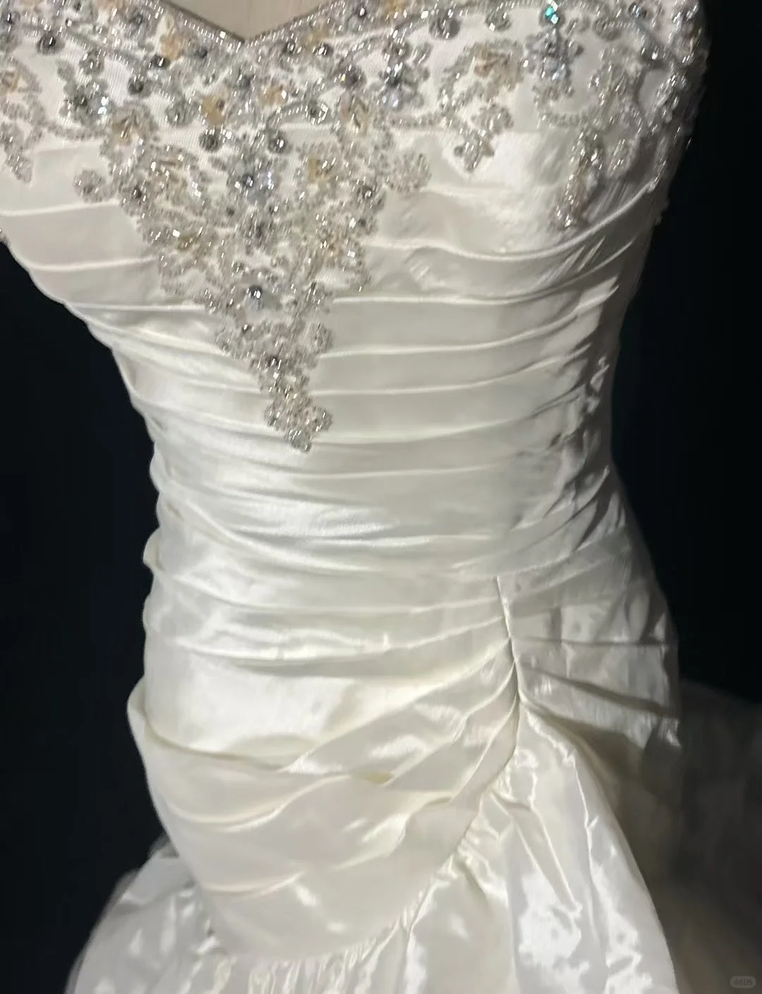 Retro-Brautkleid 1950er 1940er Meerjungfrau Spaghettiträger Taft Lange Brautkleider Brautkleider Brautkleid DH558