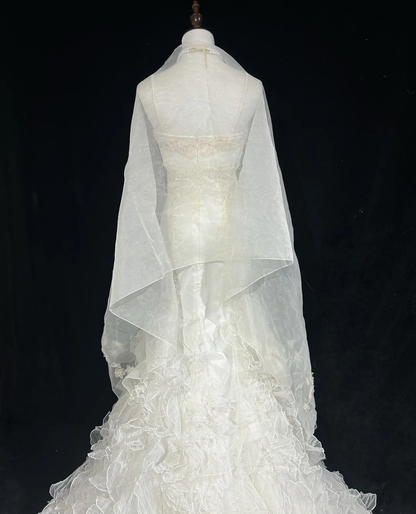 Retro-Brautkleid 1950er 1940er Meerjungfrau Spaghettiträger Tüll Lange Brautkleider Brautkleider Elegantes Brautkleid DH561