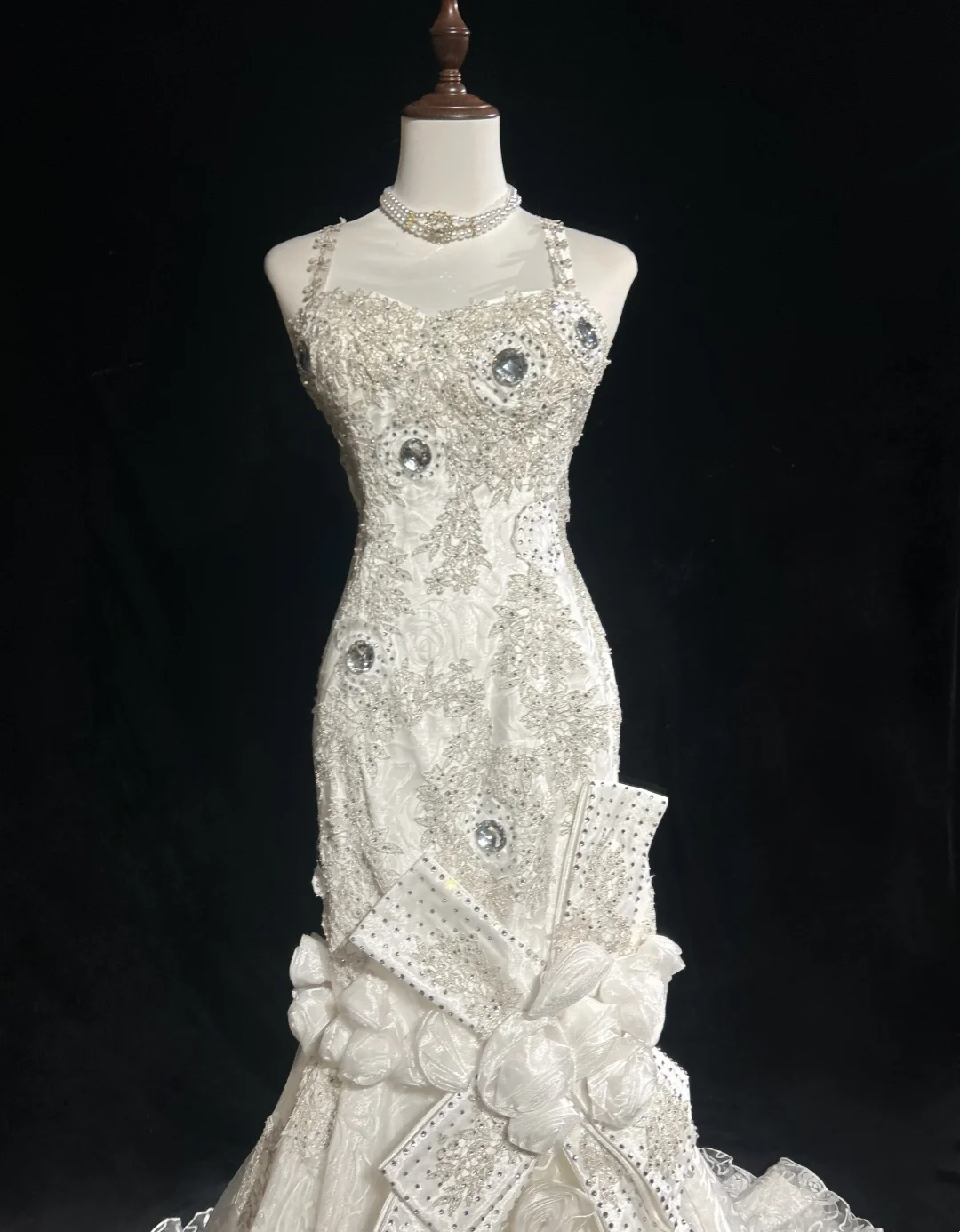 Retro-Brautkleid 1950er 1940er Meerjungfrau Spaghettiträger Tüll Lange Brautkleider Brautkleider Elegantes Brautkleid DH566