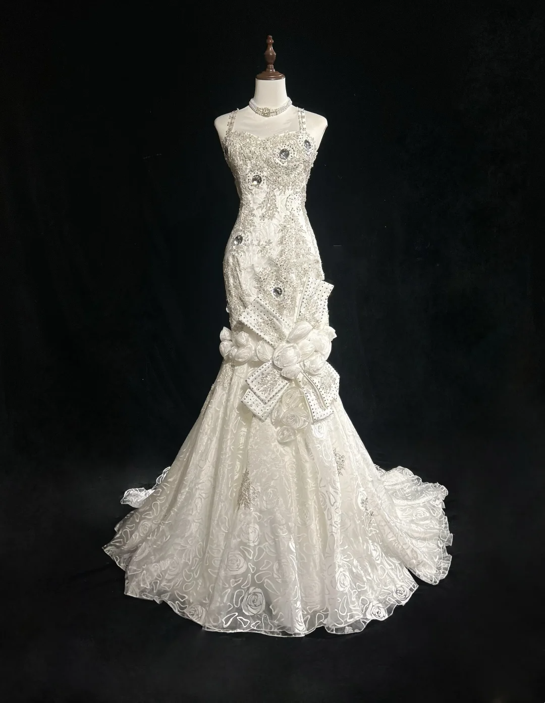 Retro-Brautkleid 1950er 1940er Meerjungfrau Spaghettiträger Tüll Lange Brautkleider Brautkleider Elegantes Brautkleid DH566