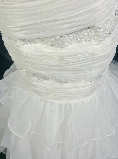 Retro-Brautkleid 1950er 1940er Meerjungfrau Spaghettiträger Weißer Tüll Lange Brautkleider Brautkleider Elegantes Brautkleid DH573