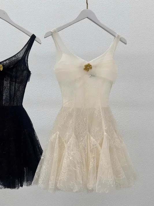 Cute A Line Straps Lace Short Mini Formal 8th Grade Homecoming Dresses Summer Middle School Hoco Dress Homecoming Outfits DH616