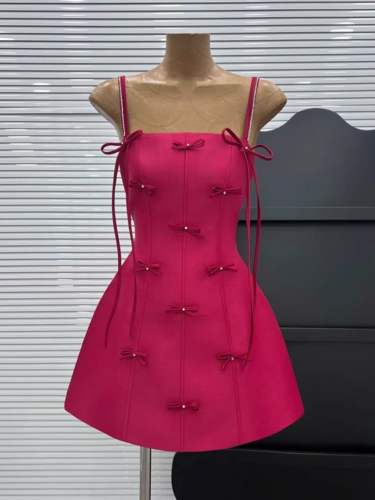 Pretty A line Spaghetti Straps Hot Pink Satin Short Formal 8th Grade Homecoming Dresses Summer Middle School Hoco Dress Homecoming Outfits DH634