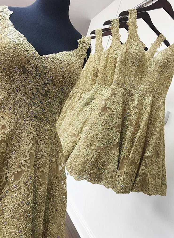 Pretty Ball Gown Sweetheart Gold Lace Short Formal 8th Grade Homecoming Dresses Summer Middle School Hoco Dress Homecoming Outfits DH653