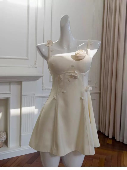Cute A line Square Neck Short Satin Formal 8th Grade Homecoming Dresses Summer Middle School Hoco Dress Homecoming Outfits DH95