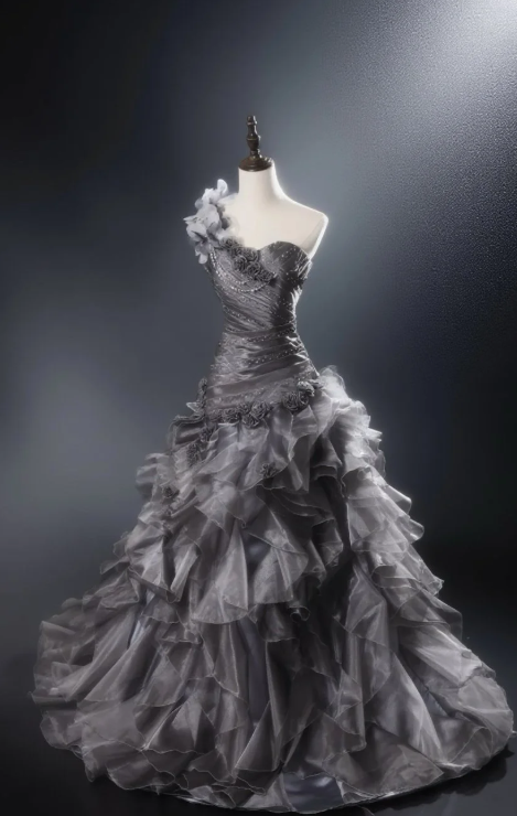 Robe de bal courte à bretelles spaghetti, gris argenté, robe de soirée courte, robe de bal Hoco DH2684
