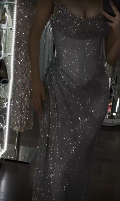 Süßes Ballkleid Spaghettiträger Silbergrau Mini Kurzes Formales Homecoming-Kleid Party Kurzes Ballkleid Hoco Kleider DH2684