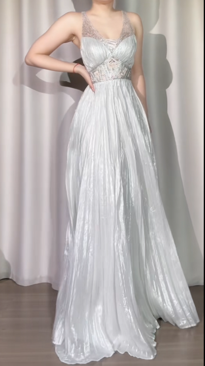 Süßes Ballkleid Spaghettiträger Silbergrau Mini Kurzes Formales Homecoming-Kleid Party Kurzes Ballkleid Hoco Kleider DH2684