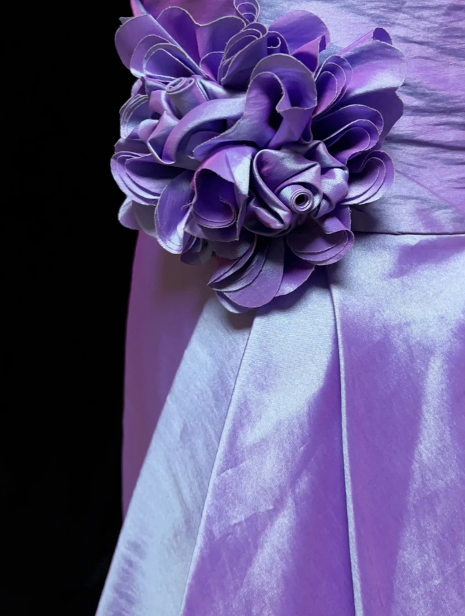 Glam Purple Sheath Short Evening Dresses Satin Short Sleeves Mother of Bride Dresses DP04401