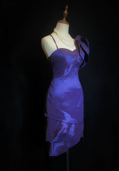 Süßes Ballkleid Spaghettiträger Silbergrau Mini Kurzes Formales Homecoming-Kleid Party Kurzes Ballkleid Hoco Kleider DH2684