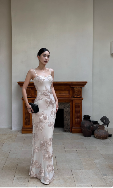 Fashion  Sheath Long Prom Dresses Spaghetti Straps Christmas Dresses Sleeveless Evening Dresses DP04489