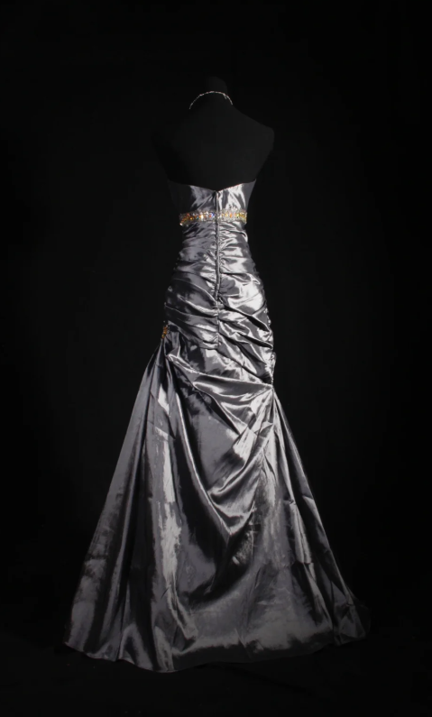 Süßes Ballkleid Spaghettiträger Silbergrau Mini Kurzes Formales Homecoming-Kleid Party Kurzes Ballkleid Hoco Kleider DH2684