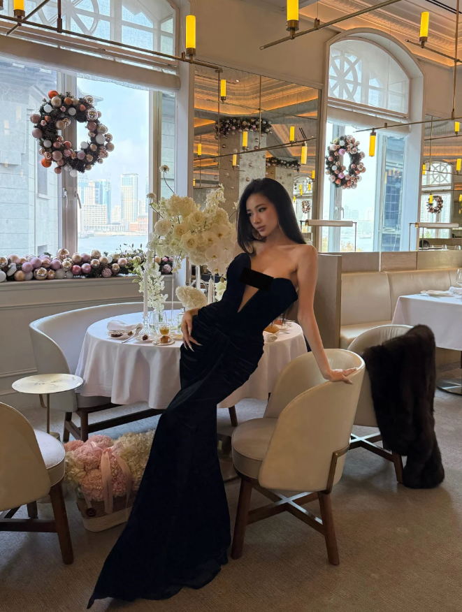 Sexy Sheath Black Long Prom Dress Velvet Sweetheart Evening Dress Backless Birthday Dress DP04848