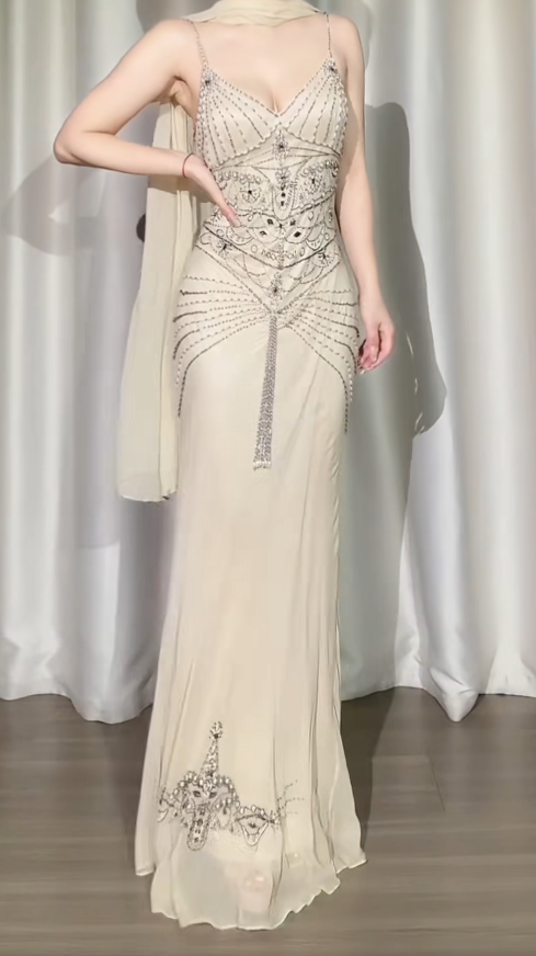 Robe de bal courte à bretelles spaghetti, gris argenté, robe de soirée courte, robe de bal Hoco DH2684