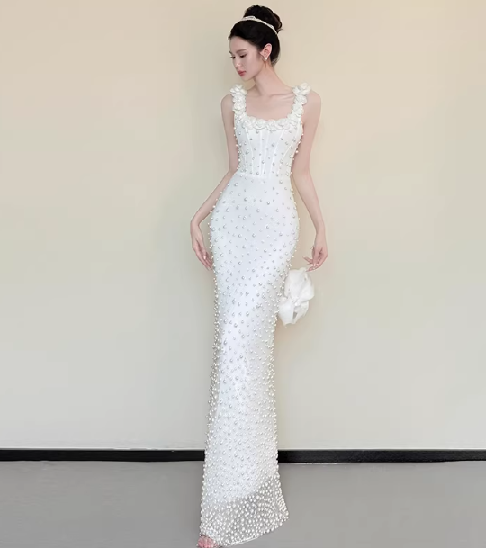 Robe de bal courte à bretelles spaghetti, gris argenté, robe de soirée courte, robe de bal Hoco DH2684