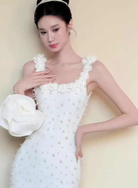 Robe de bal courte à bretelles spaghetti, gris argenté, robe de soirée courte, robe de bal Hoco DH2684