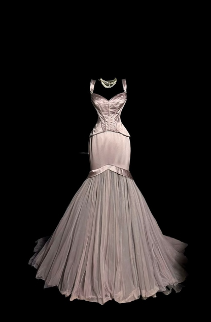 Robe de bal courte à bretelles spaghetti, gris argenté, robe de soirée courte, robe de bal Hoco DH2684