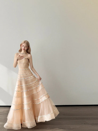 Robe de bal courte à bretelles spaghetti, gris argenté, robe de soirée courte, robe de bal Hoco DH2684