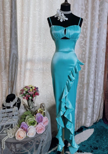 Robe de bal courte à bretelles spaghetti, gris argenté, robe de soirée courte, robe de bal Hoco DH2684