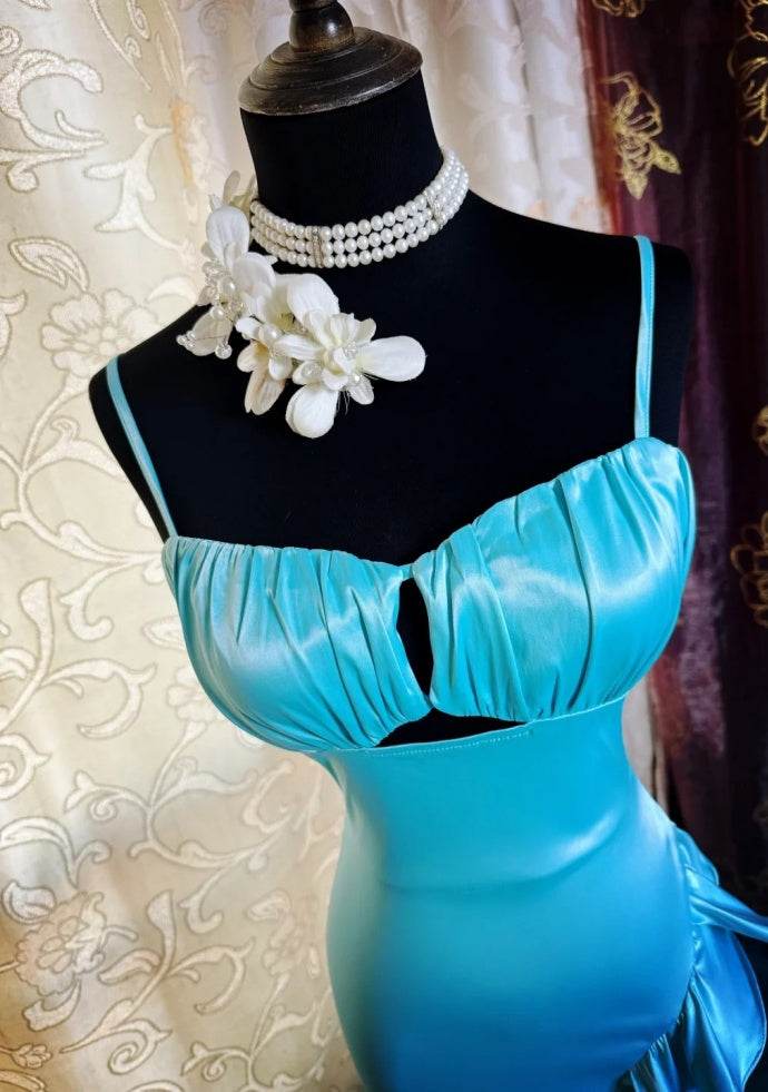 Robe de bal courte à bretelles spaghetti, gris argenté, robe de soirée courte, robe de bal Hoco DH2684