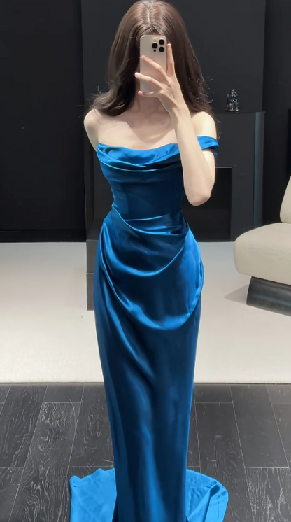Robe de bal courte à bretelles spaghetti, gris argenté, robe de soirée courte, robe de bal Hoco DH2684