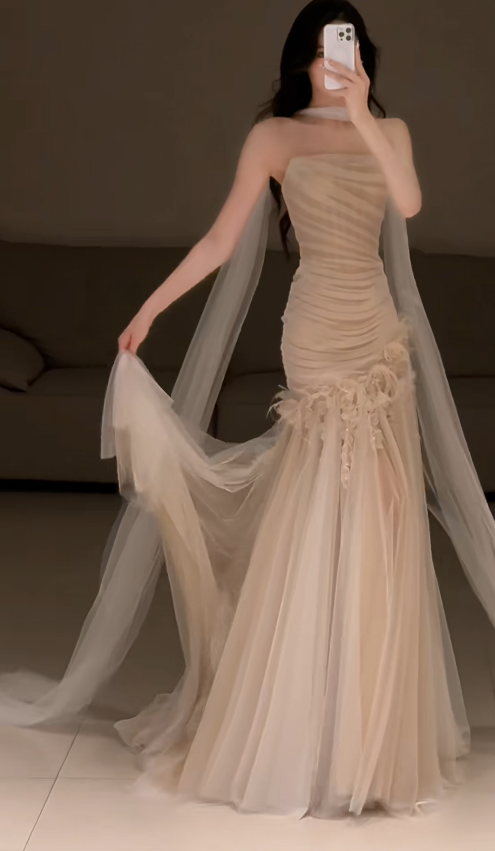 Robe de bal courte à bretelles spaghetti, gris argenté, robe de soirée courte, robe de bal Hoco DH2684