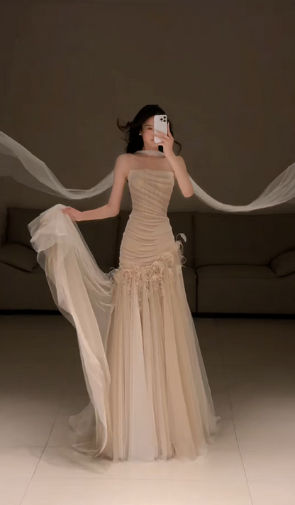 Robe de bal courte à bretelles spaghetti, gris argenté, robe de soirée courte, robe de bal Hoco DH2684
