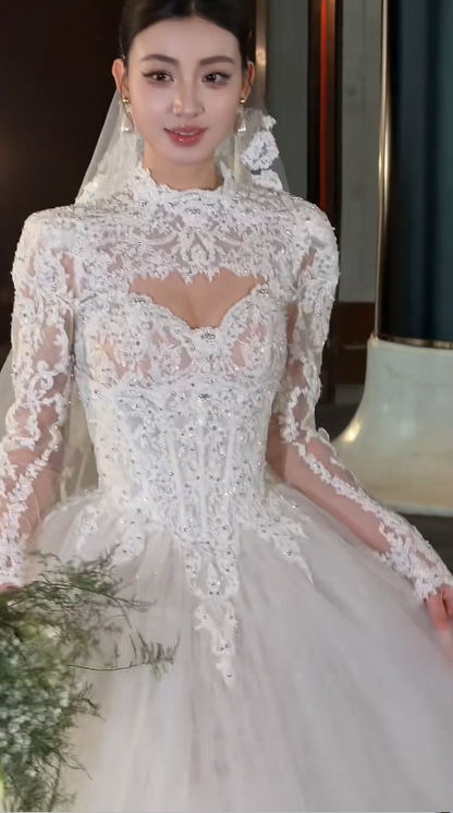 Timeless A-Line White Wedding Dress Tulle Appliques Sweetheart Bridal Dress Sleeveless Bridal Gown DP05254