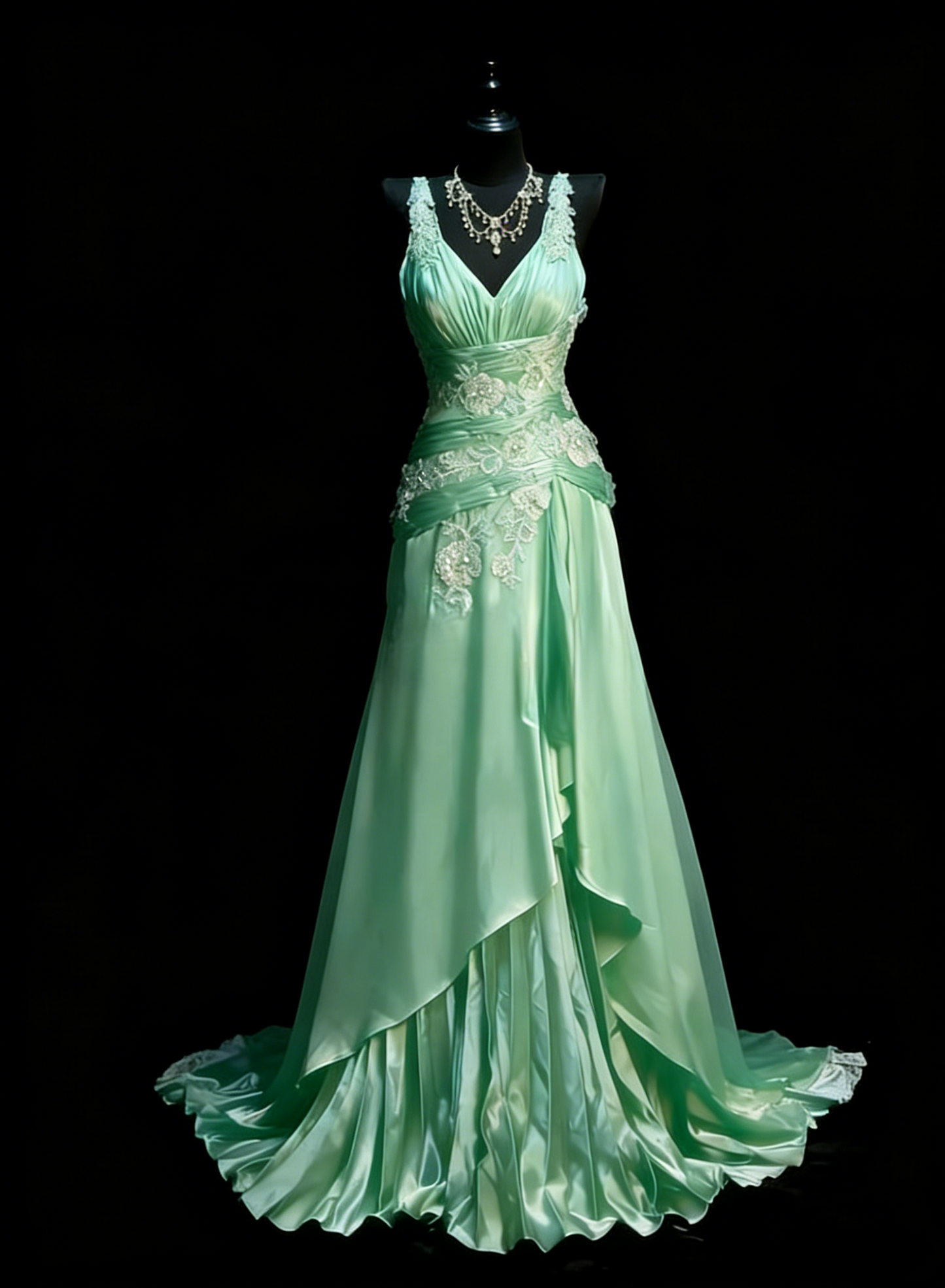 Classy Pink Prom Dress A-Line V-neck Satin Long Evening Dress Beaded Birthday Dress DP05343