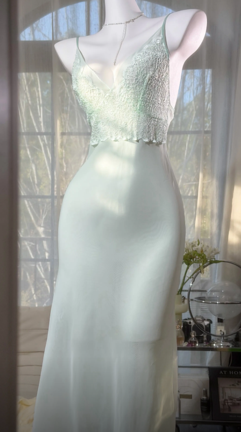 Chic Mint Green Short Evening Dress Spaghetti Straps Sheath Chiffon Party Dress Sleeveless Birthday Dress DP05360