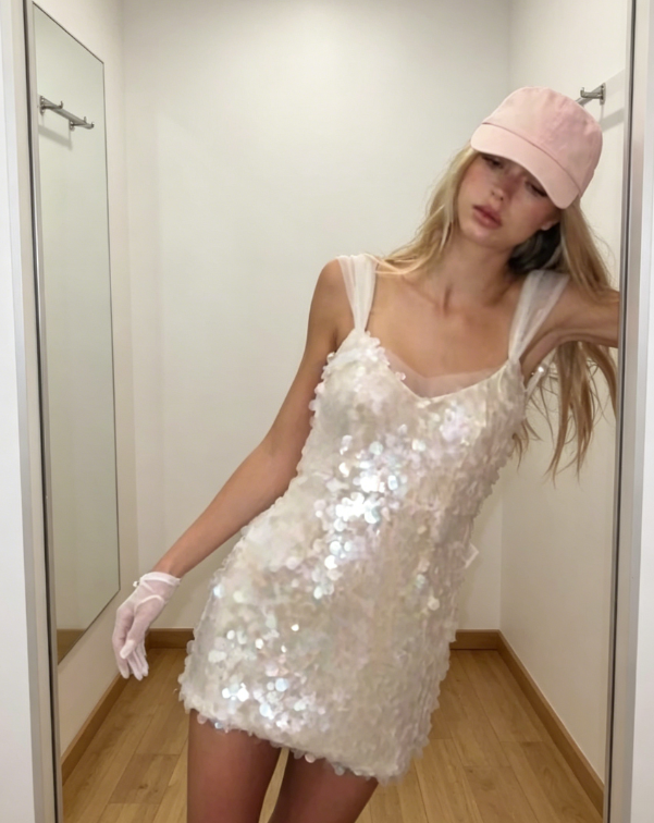 Sexy Sweetheart Party Dress Sheath Sequins Graduation Dress Chamapagne Birthday Dress DP05677