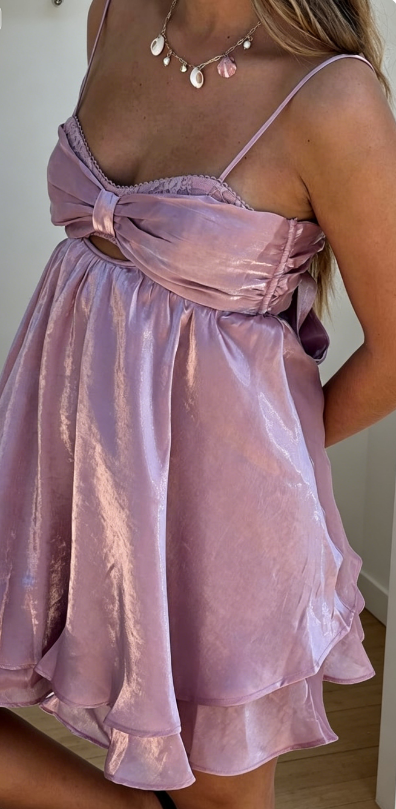 Simple Spaghetti Straps Short Summer Dress Satin Sheath Beach Party Dress Sleeveless Birthday Dress DP05811